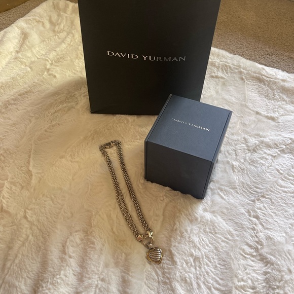 Gorgeous two piece David Yurman set.  Necklace and removable heart charm. - Picture 4 of 5